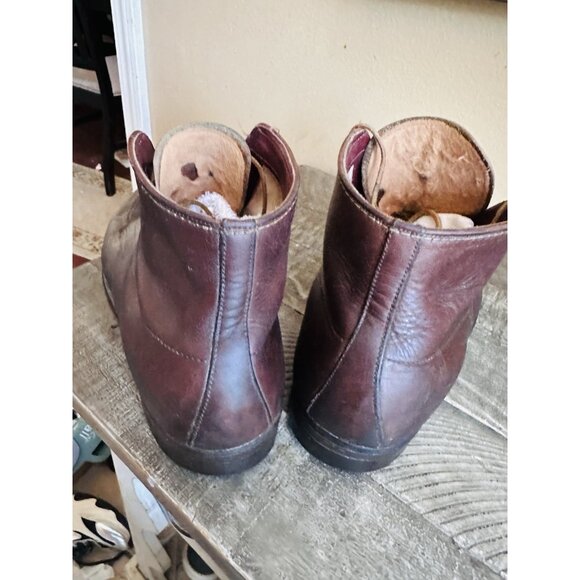 VTG Alden 405 Indy Boots Brown Leather Men's 11.5 AA/B Canvas Lined Made in USA - Picture 4 of 11